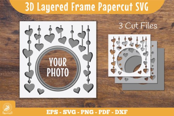 3D Layered Frame Heart Papercut SVG Review