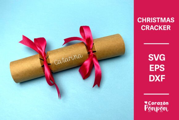 3D SVG Christmas Cracker for Festive Branding