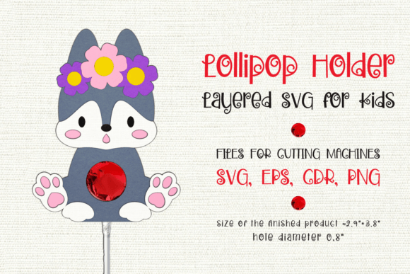 Baby Wolf Lollipop Holder: 3D SVG Shapes Review