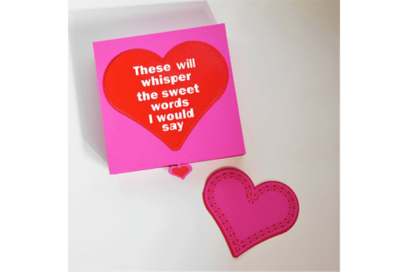 Candy Gift Box 3D SVG for Valentine's Day Branding