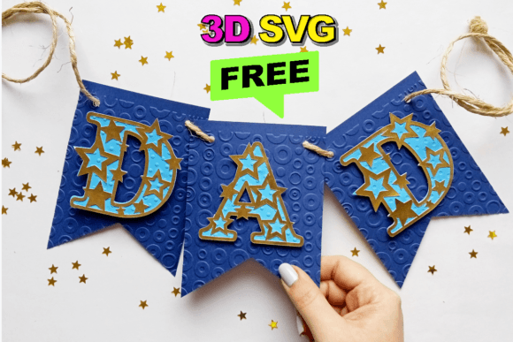Dad Decorations FREE: 3D SVG Shapes for Branding