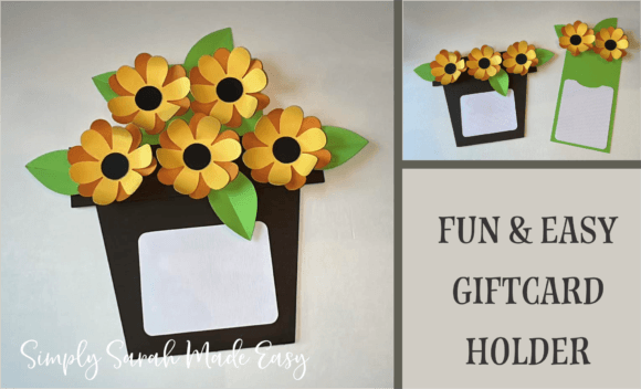 Flower Pot Gift Card Holder 3D SVG Review