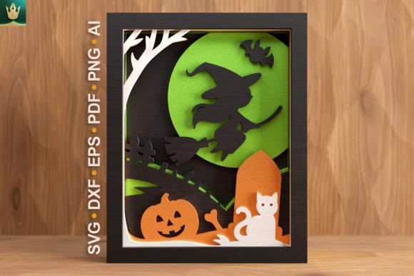 Flying Witch 3D SVG for Shadow Boxes: A Designer Review
