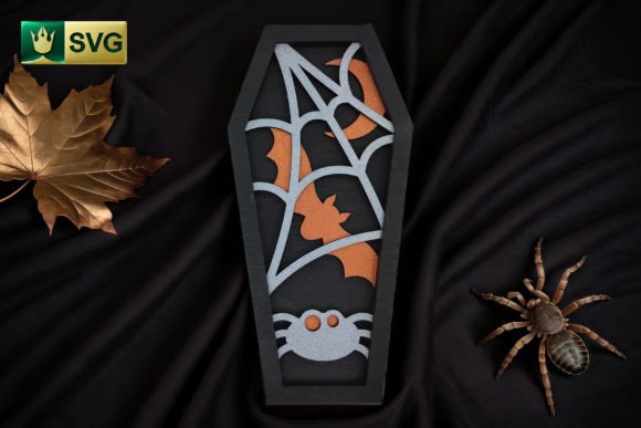 Halloween Coffin V3 Spider 3D SVG Shapes Review