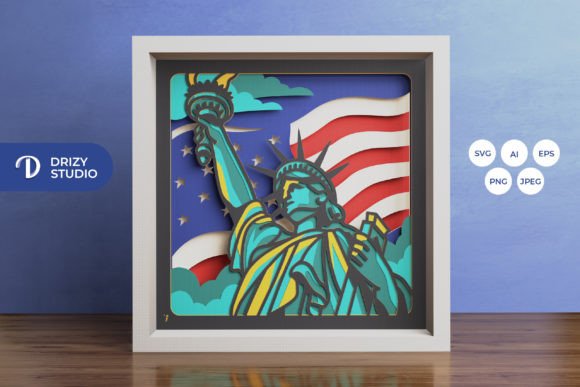 Liberty Statue 3D Shadow Box SVG Review