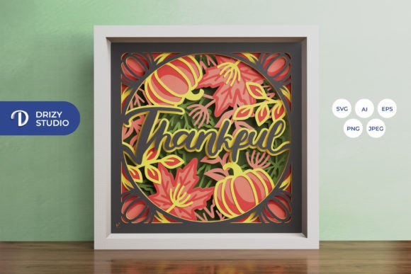 Thankful 3D Shadow Box: A 3D SVG Review
