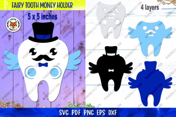 Tooth Fairy Money Holder SVG: 3D Shapes for Crafters