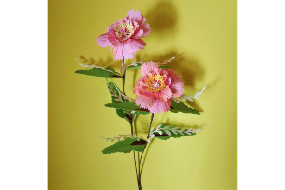 Ukrainian Folk Flower: 3D SVG Paper Flowers Asset
